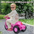 thumbnail image 2 of 6V Kids Ride on Bubble Car, Battery Powered Electric Motorcycle with Music Button and LED Headlight, 3 Wheels Motorbike Toys Gift for Toddler 3+ Boys Girls, Pink, 2 of 7