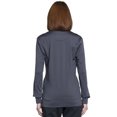 thumbnail image 4 of Workwear Revolution Men & Women Warm Up Medical Scrubs Jacket Zip Front Knit WW370, M, Pewter, 4 of 6