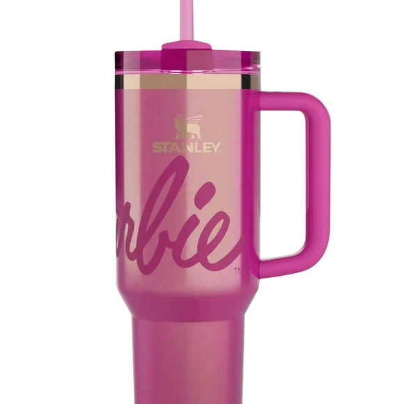 LILELIS Stainless Steel Double Insulated Cup 40Oz Automobile Cup with Handle Bingba Cup Cup Pink 40Oz
