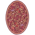 thumbnail image 2 of Safavieh Chelsea Dania Bordered Area Rug, Burgundy, 7'6" x 9'6" Oval, 2 of 11