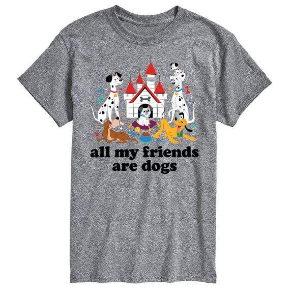 Disney Classics - Cats & Dogs - All My Friends Are Dogs - Men's Short Sleeve Graphic T-Shirt