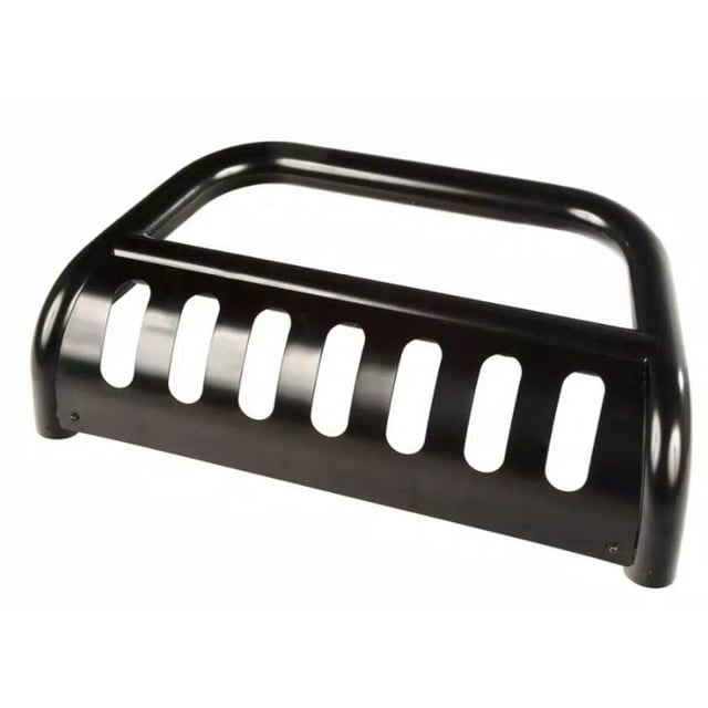 Fits 2011-2020 Jeep Grand Cherokee Rugged Ridge Bull Bar 11565.12 Powder Coated; Black; Steel; 3 Inch Diameter; With Light Mounting Tabs; With Skid Plate