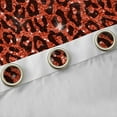 thumbnail image 4 of Feelyou Glitter Cheetah Print Black Out Curtains for Adult, Bling Fashion Art Curtains Pack of 2 (42x63 Each), Red Chic Abstract Bedroom Curtains, Window Curtains Bedroom Decor, 4 of 6