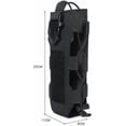 thumbnail image 4 of Nylon Water Bottle Bag with Hanging Buckle Suitable for Outdoor Activities Black, 4 of 5
