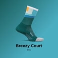 thumbnail image 2 of Feetures Elite Light Cushion Mini Crew Sock - Sport Sock with Targeted Compression - Breezy Court , Small (1 Pair), 2 of 7