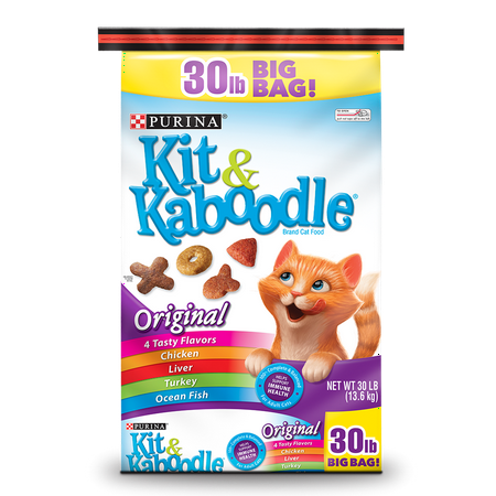 Purina Kit & Kaboodle Original Dry Cat Food, 30 (Best Dry Food For Older Cats)