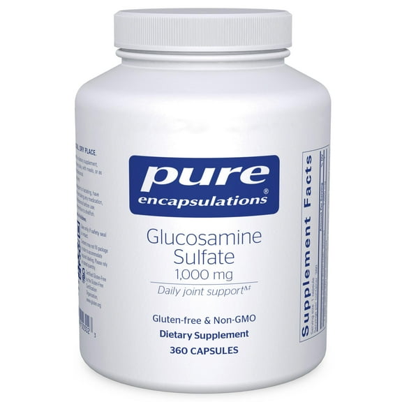 Pure Encapsulations Glucosamine Sulfate 1,000 mg | Supplement for Joint Support and Mobility, Cartilage Health, and Connective Tissue* | 360 Capsules