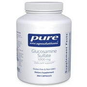 Pure Encapsulations Glucosamine Sulfate 1,000 mg | Supplement for Joint Support and Mobility, Cartilage Health, and Connective Tissue* | 360 Capsules