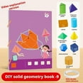 thumbnail image 2 of BaYuYPOO Pull-String Geometry Model Book - 3D Interactive Math Toy with 9-15 Shapes for Volume & Area Calculation, Hands-On Learning for Spatial Thinking, Kids Ages 7-12, 2 of 8