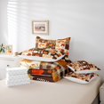 thumbnail image 6 of jejeloiu Autumn Harvest Pumpkin 7-Piece Twin Bedding Sets,Hello Fall Bedding Comforter Set,Rustic Flower Mushroom Maple Sheet Sets For Men Women,Microfiber Bedroom Decor Reversible, 6 of 8