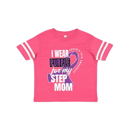 

Inktastic Chronic Pain I Wear Purple For My Step Mom Gift Toddler Boy or Toddler Girl T-Shirt
