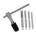 thumbnail image 3 of S SERENABLE Screw Thread Taps Accessory Easy to Use Waterproof Professional Plug Tap Set 5 Pieces With Handle, 3 of 9