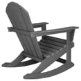 thumbnail image 4 of Pemberly Row Modern HDPE Plastic Outdoor Rocking Chair in Gray, 4 of 6