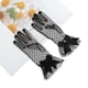thumbnail image 5 of Guantes bloqueadores del sol de encaje únicos para mujeres, 1 par de mitones negros, 5 of 5