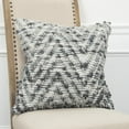 thumbnail image 2 of Rizzy Home Chevron 20" x 20" Down Filled Pillow with Cotton Cover-Natural Gray, 2 of 4