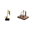 thumbnail image 1 of Escultura De Notas Musicales De Resina Y Servilletero De Madera. Adorno Creativo De Mesa. Dispensador De Pañuelos. Centro De Mesa Para Escritorio, Cocina, Oficina, Comedor Y Decoración Del, 1 of 8