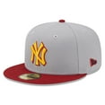 thumbnail image 3 of Men's New Era Gray/Red New York Yankees World Series Champions Navy Undervisor 59FIFTY Fitted Hat, 3 of 6