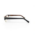 thumbnail image 7 of Randy Jackson Men's RJ1038 Rectangular Prescription Eyeglasses with Case, Black/Gold, 7 of 7
