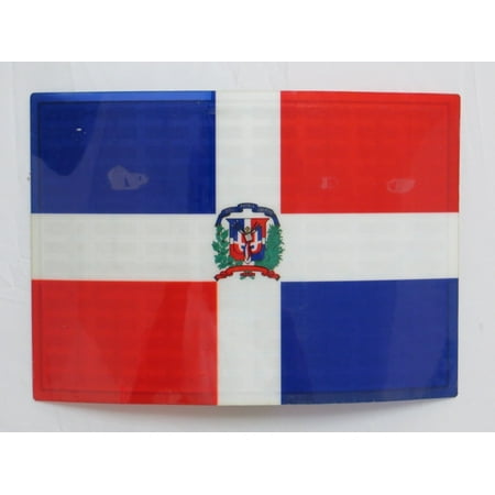 Dominican Republic Panel - Dominican Republic DR Flag FLASHING Sound Activated DJ Light Up LED Decal Sticker Patch Panel, Sound activated flag which lights up and flashes to music &.., By Accessory 4u inc Ship from US