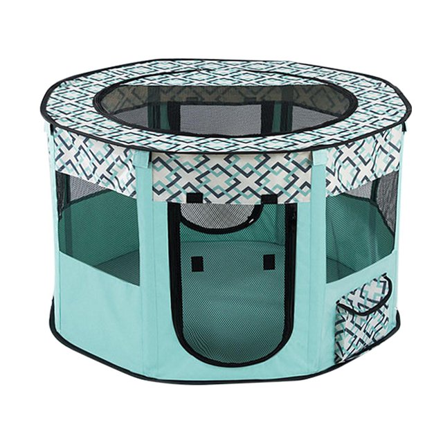 PARA MASCOTAS DE TELA PERRO PEQUEÑO Verde M Gloria Perros Gatos Play Pen