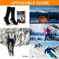 thumbnail image 5 of Biyreder Rechargeable Heated Socks with 5V 5000mAh Power Bank Electric Thermal Sock for Winter Riding Skiing Motorcycling Fishing Hiking, 5 of 7