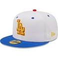 thumbnail image 3 of Men's New Era White/Royal Los Angeles Dodgers 75th World Series Cherry Lolli 59FIFTY Fitted Hat, 3 of 6