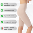 thumbnail image 3 of Farmacell Women's High-Waisted Shorts, Anti-cellulite Massaging, Made in Italy, Cod. 113, 3 of 11