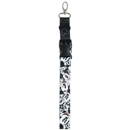 Plasticolor Mickey Mouse Expressions Automotive Lanyard, Black & White, 1 Piece