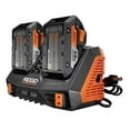 thumbnail image 6 of Ridgid AC840094 Gen5X Dual Port 18V Lithium Ion and NiCad Battery Charger with Pass-Through AC Ports and USB Charging (Batteries Not Included, Charger Only), 6 of 12
