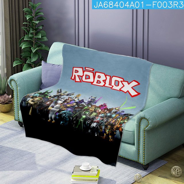 Nouvelle Couverture de Sieste Roblox Douce et Confortable en Flanelle Imprimée pour Dormir