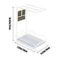 thumbnail image 3 of Kitchen Rag Rack Drains Rack Sponge Towel Rack No Punch Hanging Dishcloth Storage Rack Suitable For Storage Places Such As Kitchen Bathroom, 3 of 6