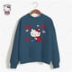 thumbnail image 5 of Sudadera con capucha de gran tamaño de estilo coreano para mujer, sudaderas con capucha Kawaii Harajuku con estampado de Anime HELLO KITTY y bolsillo, chaquetas con capucha, abrigo, Moletom, 5 of 5