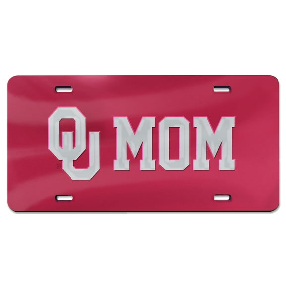 NCAA Oklahoma Mom Red Mirror License Plate