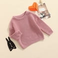 thumbnail image 3 of JYYYBF Infant Baby Girls Boys Sweater Crewneck Loose Fall Winter Knitted Warm Pullover Tops Long Sleeve Blouse Sweater, 3 of 6