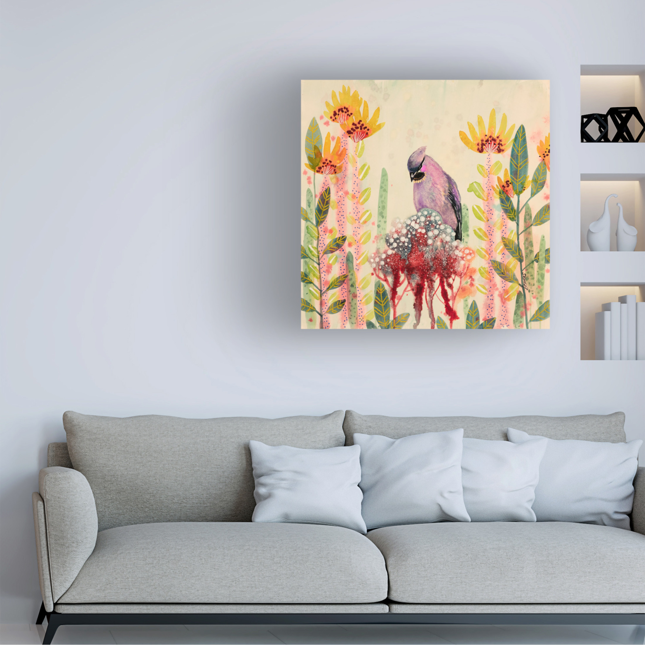Canvas Wall Art - Sylvie Demers 'Se Recueillir Sylvie Demers' Wall Art for Living Room, Bedroom, or Office D?cor by Trademark Fine Art - 24 x 24 Inches