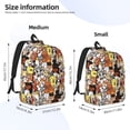 thumbnail image 2 of Qekee Cats & Dogs Group Print Canvas College Laptop Backpack,Durable, Gender-Neutral Rucksack, Perfect for Travel, School, and Everyday Use-Small, 2 of 5