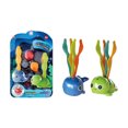 thumbnail image 2 of NOUGFVZP Cute Sea Creatures Diving Toys Set of 2, Underwater Seaweed Marine Animals Bath Toys, Pool Diving Game for Kids, Swimming Pool Water Toys, Educational Toys, 2 of 3