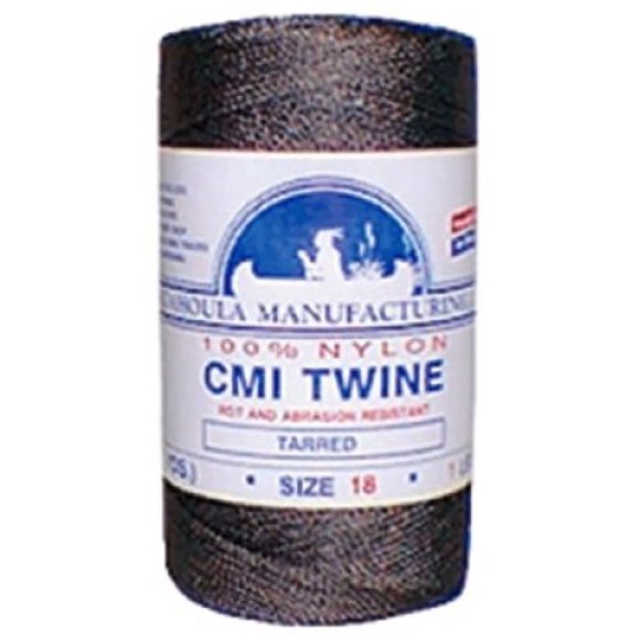 Catahoula Nylon Seine Twine Tarred 1/4# sz 60 Md#: TNT1/4-60