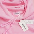 thumbnail image 3 of Kaerm Unisex Mens Long Sleeves Drawstring Plain Hooded Sweatshirt Pullover Solid Hoodie Top Pink XXL, 3 of 5