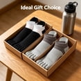 thumbnail image 4 of TELOLY 4Pairs Toe Socks,Thin Ankle Style Short Socks for Women,Breathable Design Mens No Show Socks,Combination5, 4 of 4