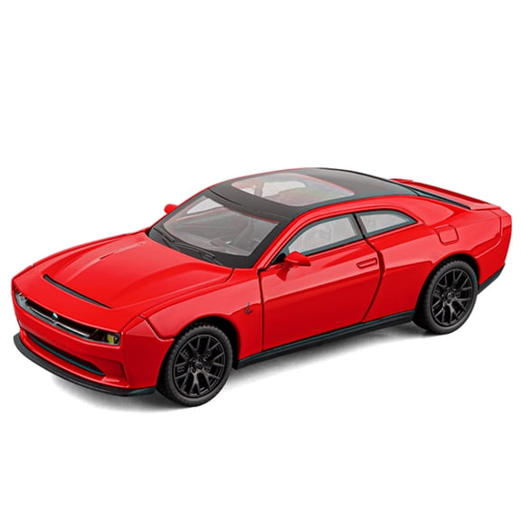 1:32 Dodge Challenger SRT Hellcat New Energy Alloy Sports Car model Diecast Racing Vehicle Car Model Sound Light Kids Toy Gift