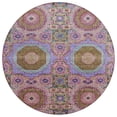 thumbnail image 2 of Addison Rugs Chantille Indoor/Outdoor Transitional Panels Pink Machine Washable Round Rug, 8' x 8', 2 of 8