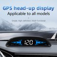 thumbnail image 4 of keepw Car Speedometer LED Digital On-board USB Head Up Display HUD Odometer Clock Multifunctional Truck Driving Speed Gauge, 4 of 6