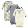 Touched by Nature Baby Boy Organic Cotton Gowns, Elephant, 0-6 Months