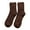 Coffee, variant on D-GROEE Mens Socks 1 Pair Cozy Slipper Fluffy Socks Winter Warm Soft Cabin Stocking Comfy Sleep Coral Fleece Socks
