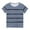 Blue, variant on AJTQTH Shirts for Kids Short-Sleeved Striped Graphic T-Shirt Round Neck Tops Tees Girls Boys Summer Comfy Lightweight Clothes Outfits Army Green 11 Years