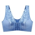thumbnail image 3 of Sujetador ultrafino de talla grande con hebilla frontal y sin aro de acero, ajustable, para pecho grande, pequeño, transpirable, accesorio para fruncir el pecho, ropa interior para mujer, 3 of 6