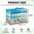 thumbnail image 7 of ZIATUBLE Ocean Beach Sewing Machine Dust Cover Starfish Sewing Machine Protective Dust Cover Stain Resistant Sewing Machine Cover with Storage Pocket to Keep Sewing Accessories, 7 of 7