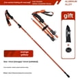 thumbnail image 1 of N82 Orange Jaune Canne de Randonnée Légère en Alliage d'Aluminium - Pliable, Extensible, Multifonctionnelle pour Escalade, Randonnée et Voyage - Support Compact, Portable et Robuste pour Extérieur, 1 of 6