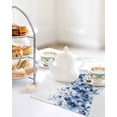 thumbnail image 4 of Blue Blooms Floral Kitchen Dish Towels for Drying Dishes Set of 2, Farmhouse Spring Flowers Botanical Waffle Weave Microfiber Hand Tea Bathroom Towels Quick Dry & Absorbent Towel 12x12, 4 of 7